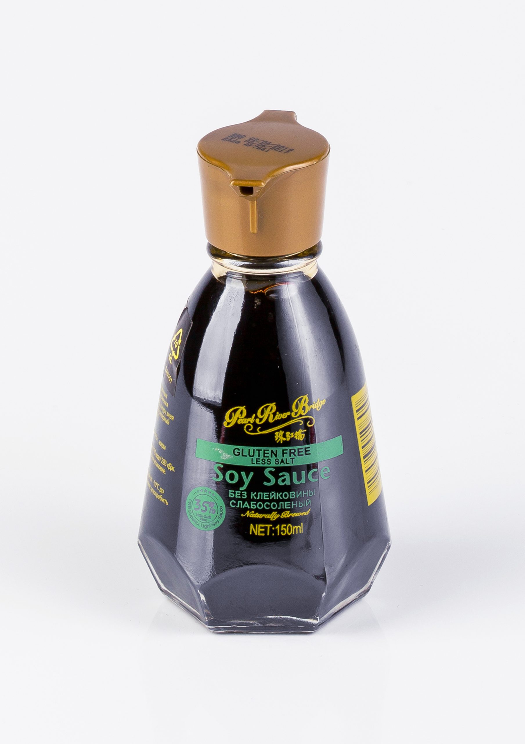 Соевый соус без глютена,слабосолёный (-35% соли) PRB 150ml
