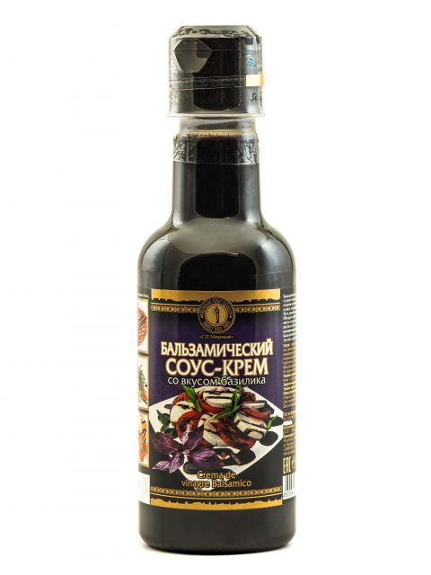 Соус-крем бальзамический со вкусом базилика 220ml