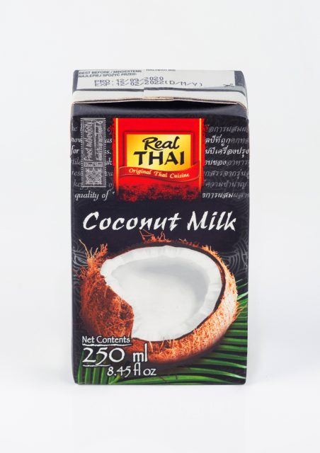 Кокосовое молоко 250ml Tetra Pak "REAL THAI" (растительные жиры 17-19%) 85% мякоти