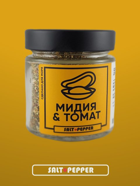 Мидия и томат