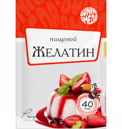 ЖЕЛАТИН ПИЩЕВОЙ 40ГР