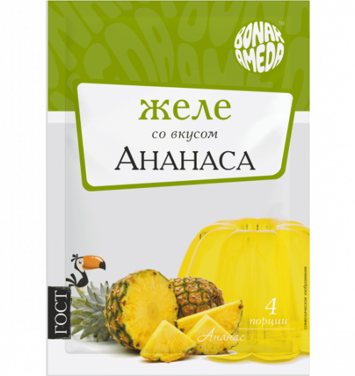 ЖЕЛЕ СО ВКУСОМ АНАНАСА 90ГР