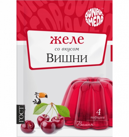 ЖЕЛЕ СО ВКУСОМ ВИШНИ 90ГР