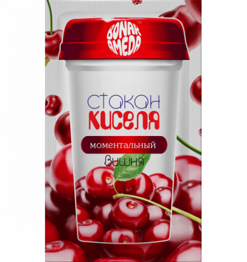 СТАКАН КИСЕЛЯ "ВИШНЯ" 33ГР