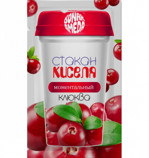 СТАКАН КИСЕЛЯ "КЛЮКВА" 33ГР