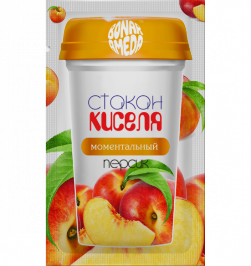 СТАКАН КИСЕЛЯ "ПЕРСИК" 33ГР