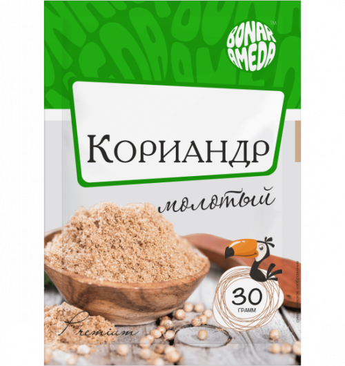 КОРИАНДР МОЛОТЫЙ 30ГР