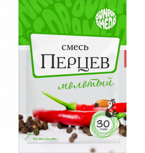 СМЕСЬ ПЕРЦЕВ МОЛОТАЯ 30ГР