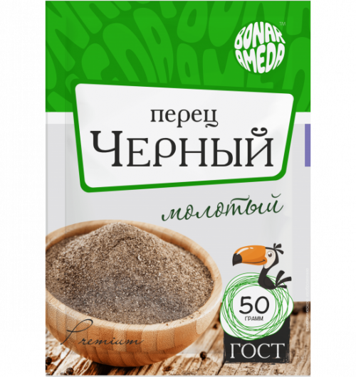 ПЕРЕЦ ЧЕРНЫЙ МОЛОТЫЙ 50ГР