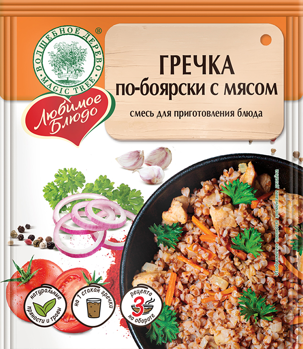 Гречка по-боярски с мясом 20гр