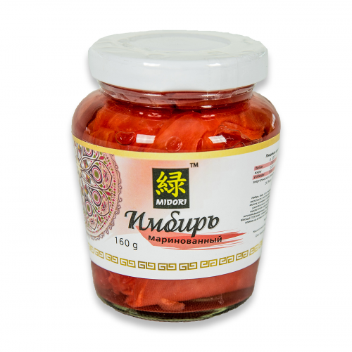 Имбирь маринованный розовый Мидори 160гр