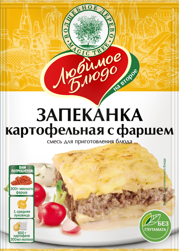 Картофельная запеканка с фаршем 45гр