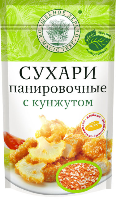 Панировочные сухари с кунжутом Дой-пак 140гр