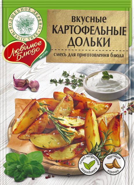 Вкусные картофельные дольки 25гр