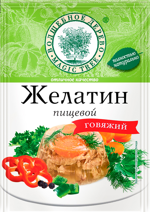 Желатин пищевой говяжий 20гр