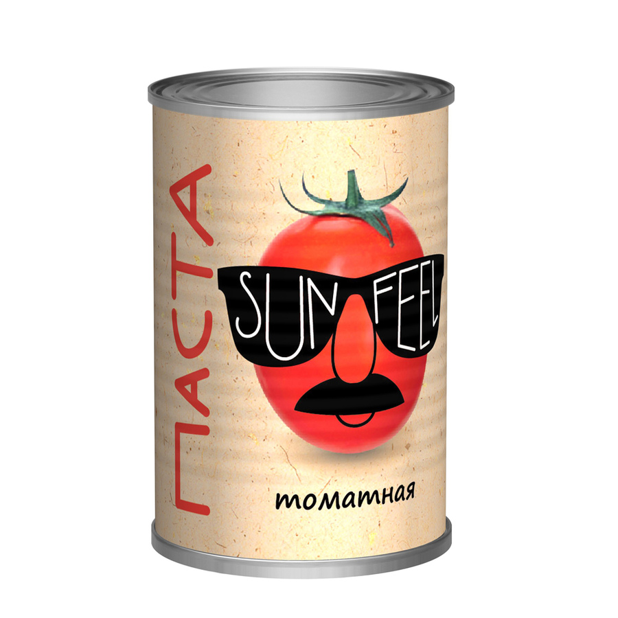 Томатная паста "Sunfeel" 140гр с ключом
